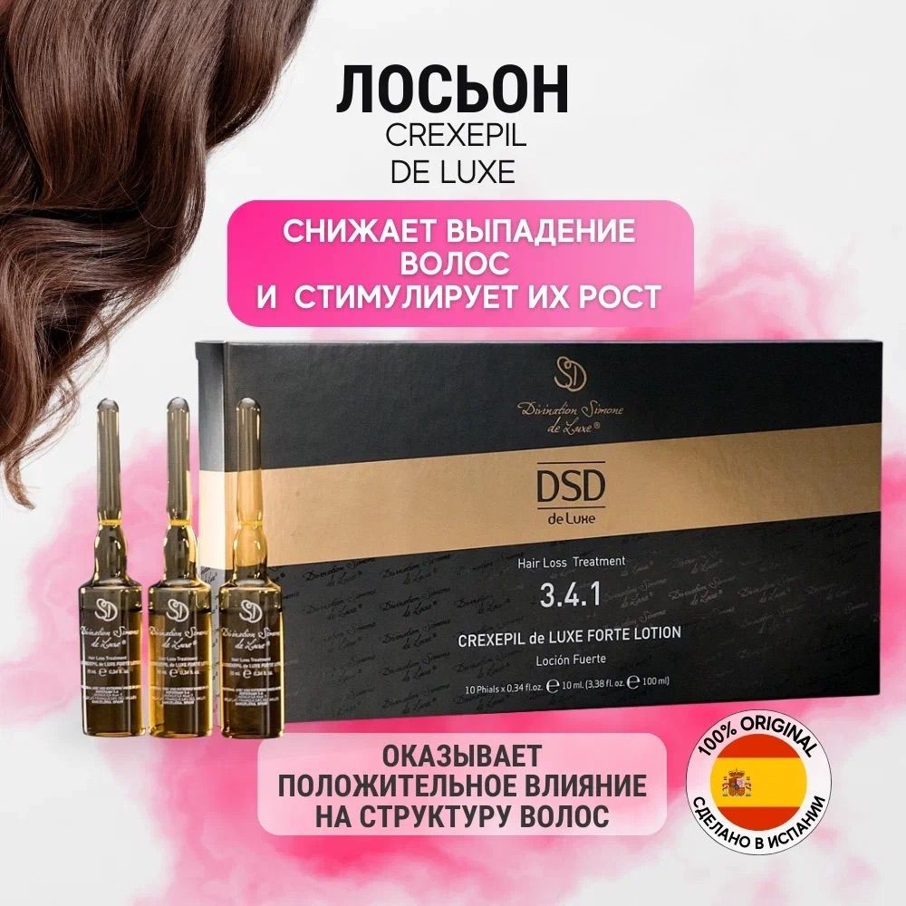 Лосьон для активной стимуляции, роста волос и снижения их выпадения Dsd de Luxe 3.4.110мл*10шт / ампулы #1