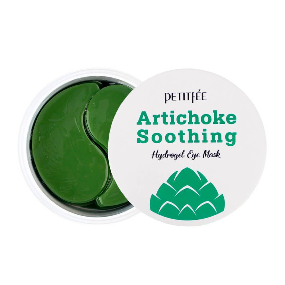 Противоотёчные гидрогелевые патчи с артишоком Petitfee Artichoke Soothing Hydrogel Eye Mask  #1