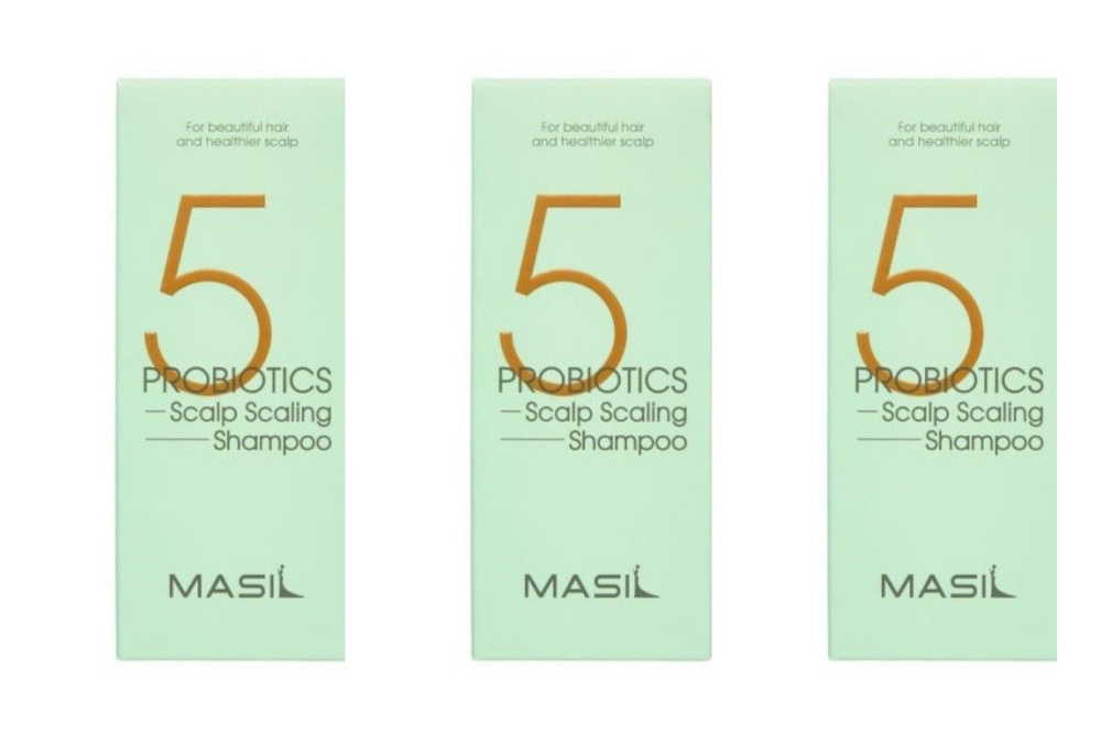 MASIL Шампунь для глубокого очищения кожи головы 5 Probiotics Scalp Scaling Shampoo, 150 мл, 3 шт  #1