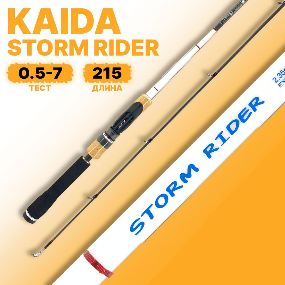 Спиннинг штекерный Kaida STORM RIDER тест 0,5-7g 215 см #1