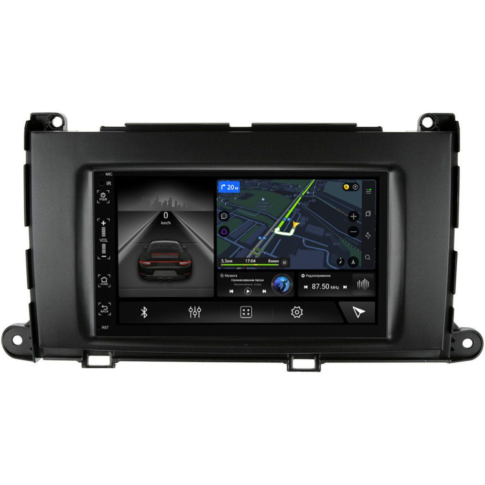 Магнитола в штатное место 2 din Toyota Sienna III 2010-2014 Canbox M-Line 5511-RP-TYSNB-131 на Android #1