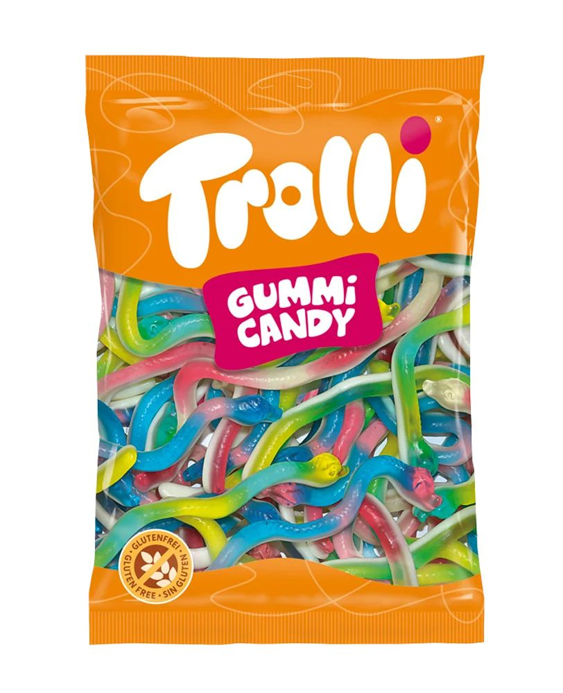 Жевательный мармелад 1 кг Trolli Snakes (фруктовый вкус) Испания  #1