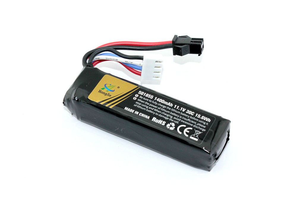 Аккумулятор Li-Pol 11.1V 401855 1400mAh разъем SM #1