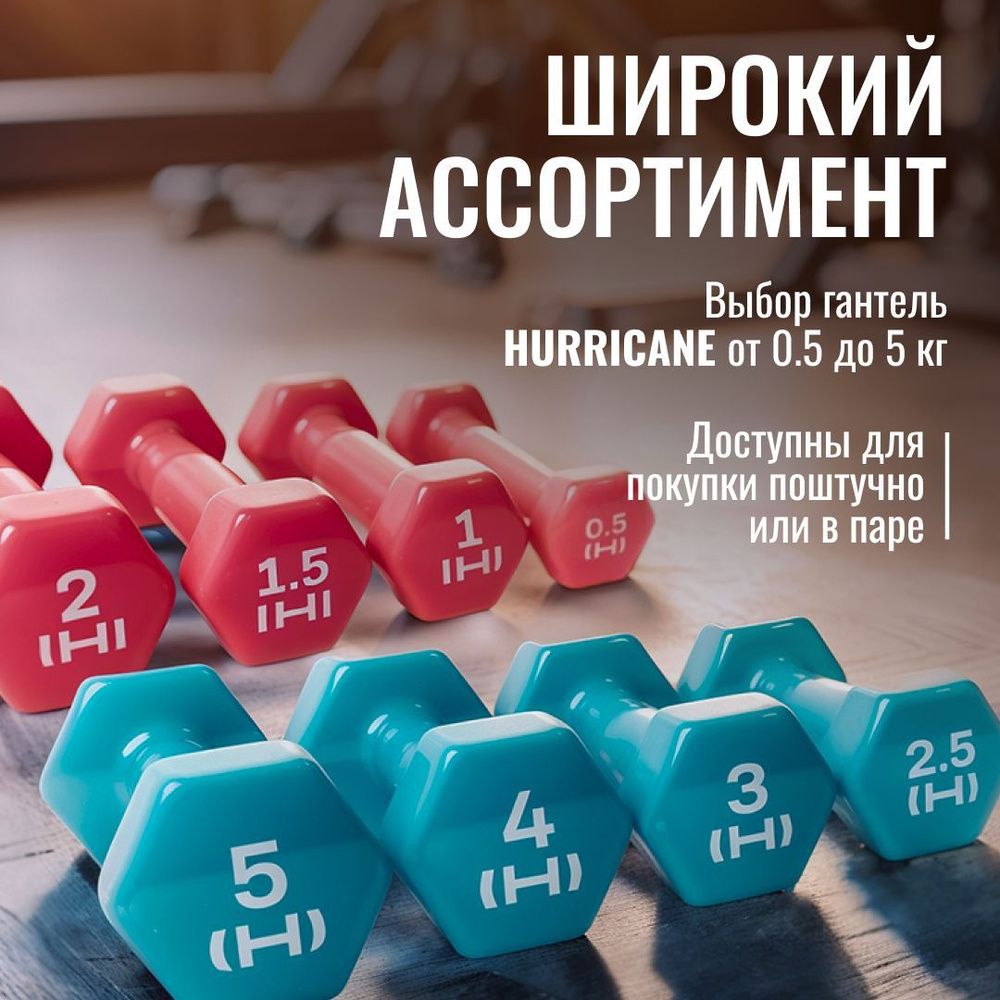 Hurricane Гантели вес 1 шт: 2.5 кг #1