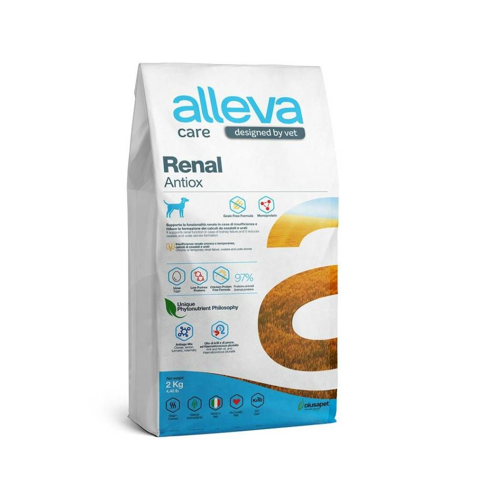 Alleva Care Dog Adult Renal-Antiox сухой диетический корм для взрослых собак для поддержания функции #1