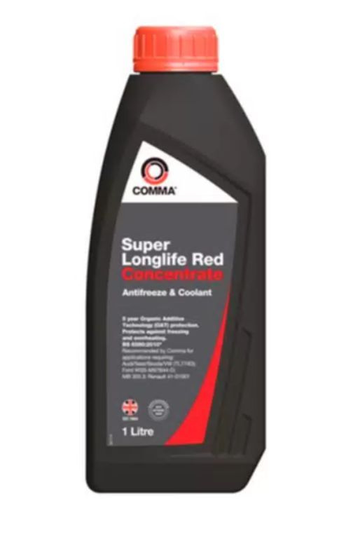 Жидкость охлаждающая 1л. "Super Longlife Red", красная, концентрат COMMA-SLA1L  #1