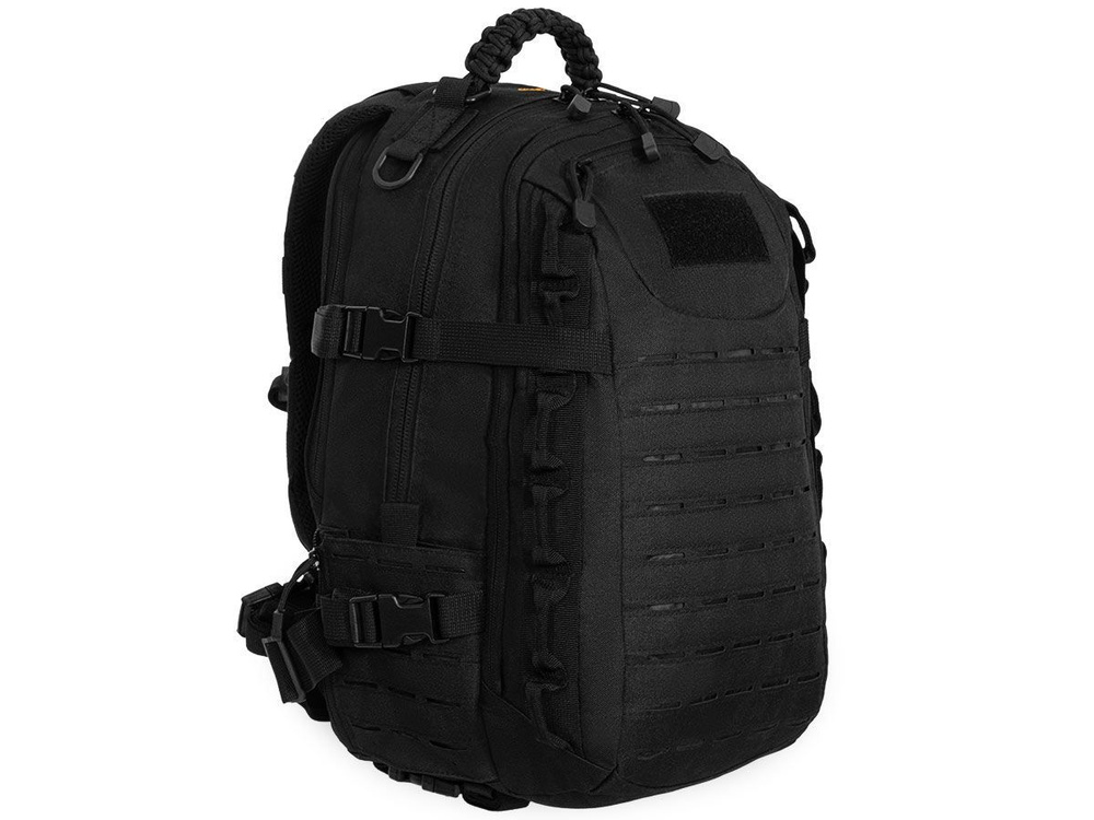 Рюкзак тактический ShotTime Tactical туристический, 26л, ПВХ 600D, 48х27х18 см, чёрный  #1