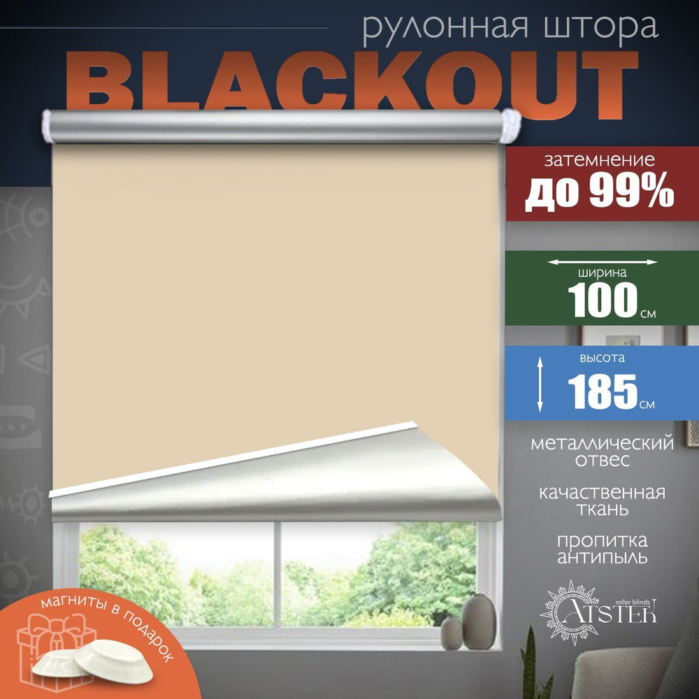 Atstek Рулонные шторы 100х185 см #1