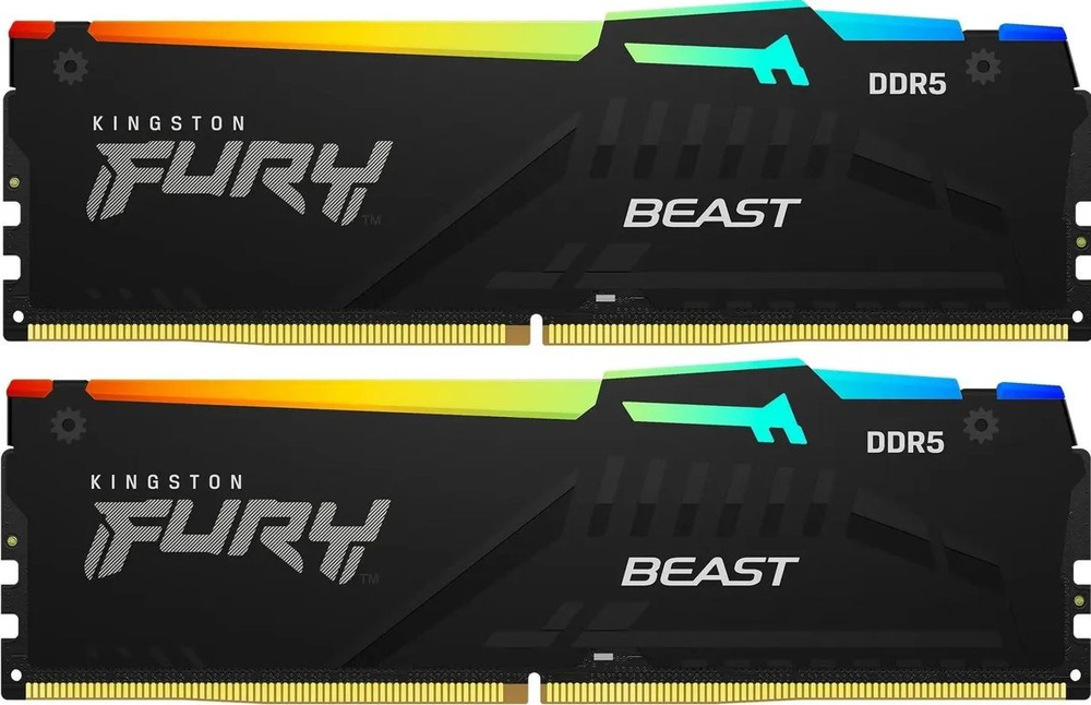 Kingston Оперативная память Fury Beast RGB KF560C36BBE2AK2-32 2x16 ГБ (KF560C36BBE2AK2-32)  #1