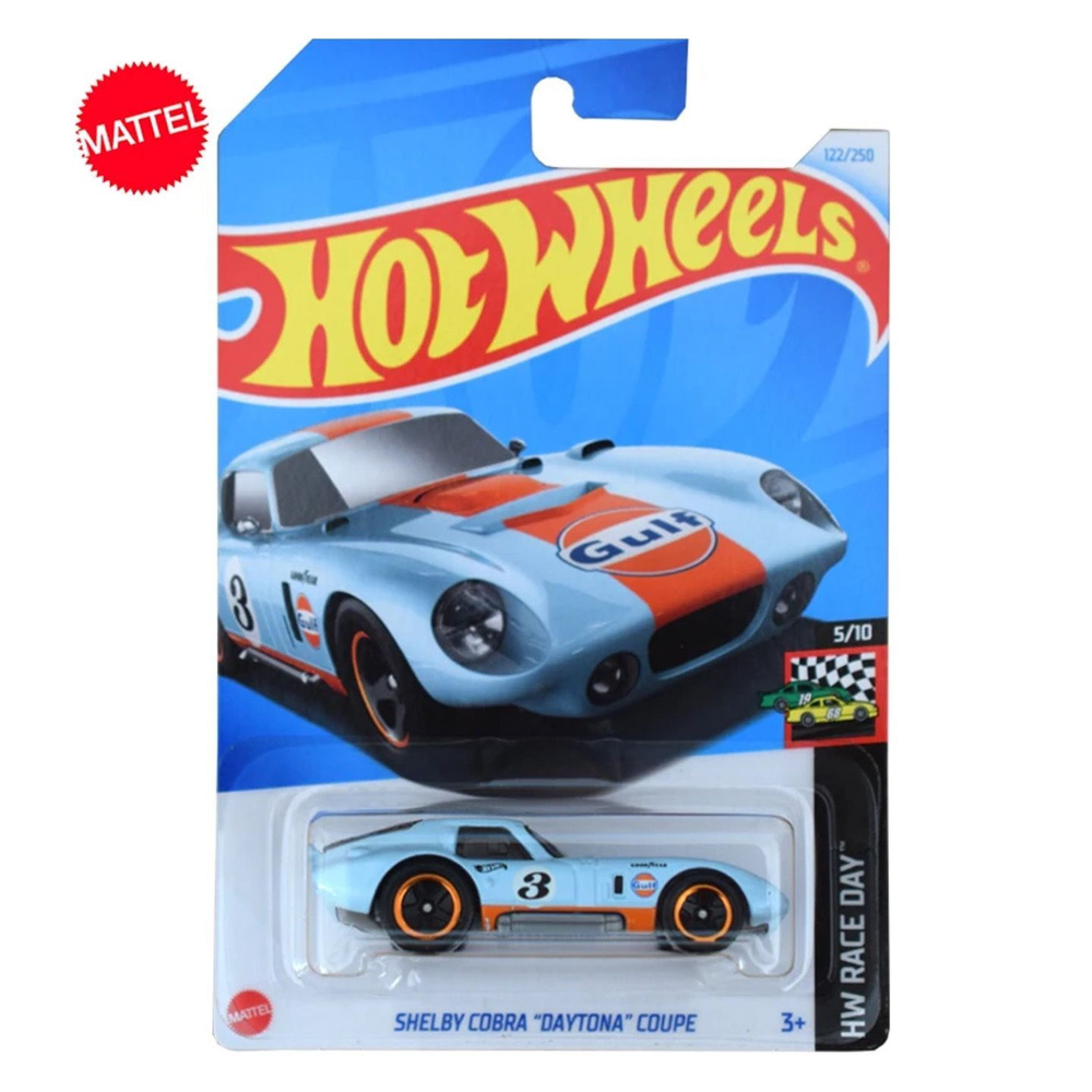 HTC77 Hot Wheels машинка металлическая игрушка коллекционная масштабная модель Shelby Cobra Daytona Coupe #1