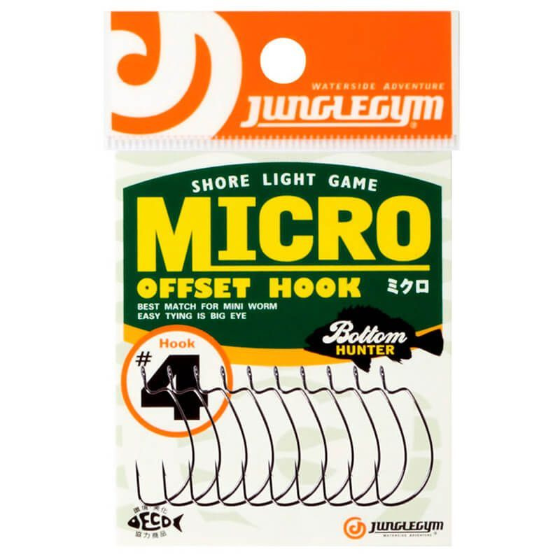 Крючки Junglegym офсетные Micro Offset Hook NS #4 #1