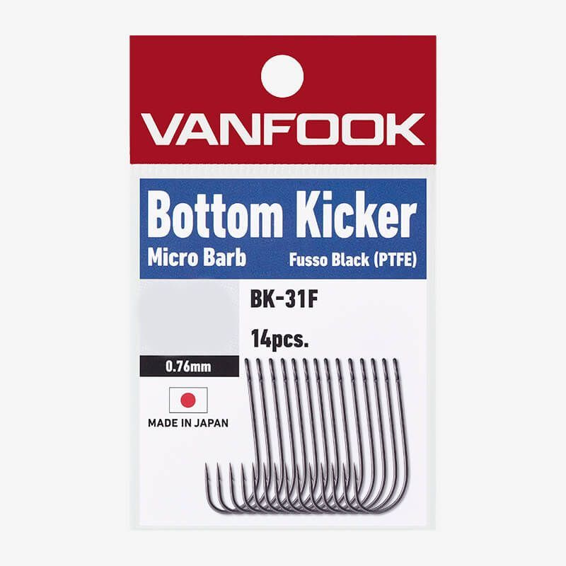 Крючки Vanfook Bottom Kicker BK-31F Fusso Black #4 (14 шт.) #1