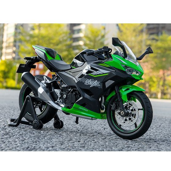 Машинка металлическая Kawasaki Ninja 400 (1:12)световыми и звуковыми эффектами  #1