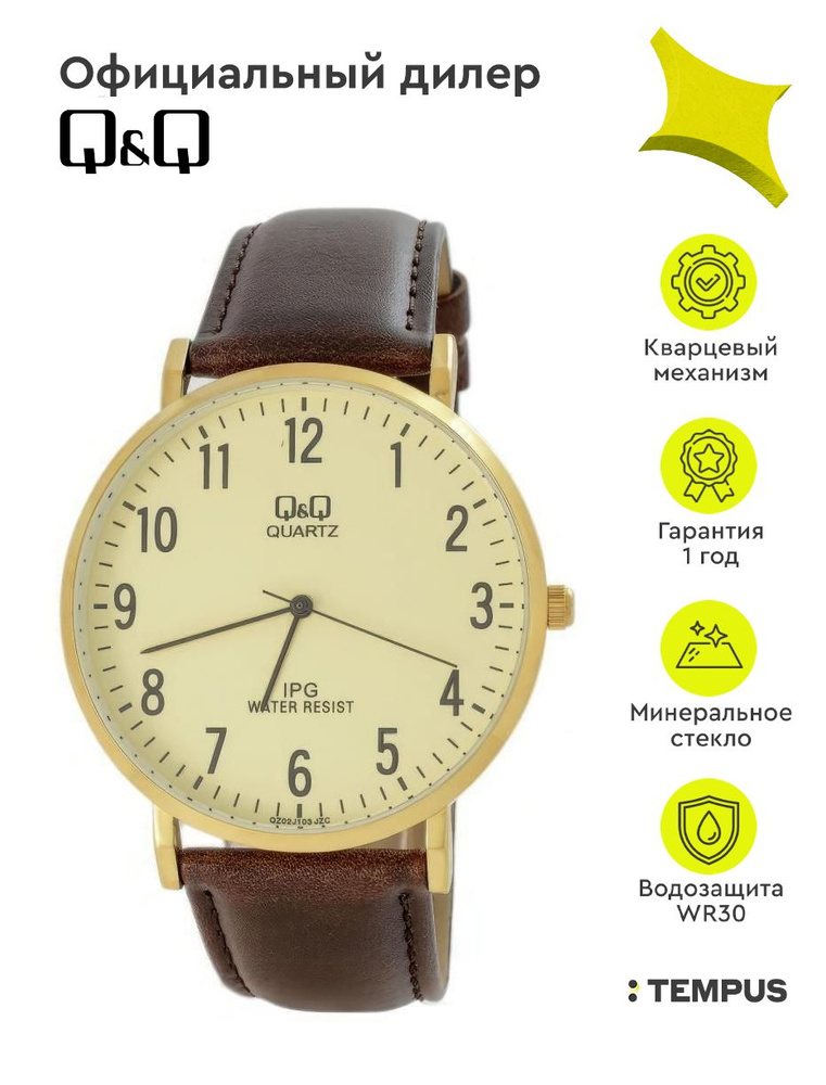 Мужские наручные часы Q&Q Attractive QZ02J103Y #1