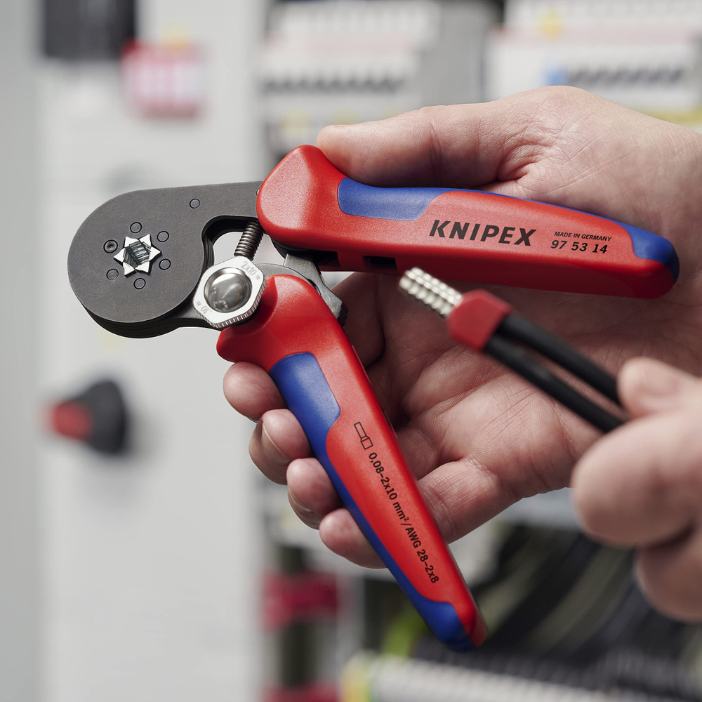 Пресс-клещи KNIPEX KN-975314 для контактных гильз DIN 46228 #1