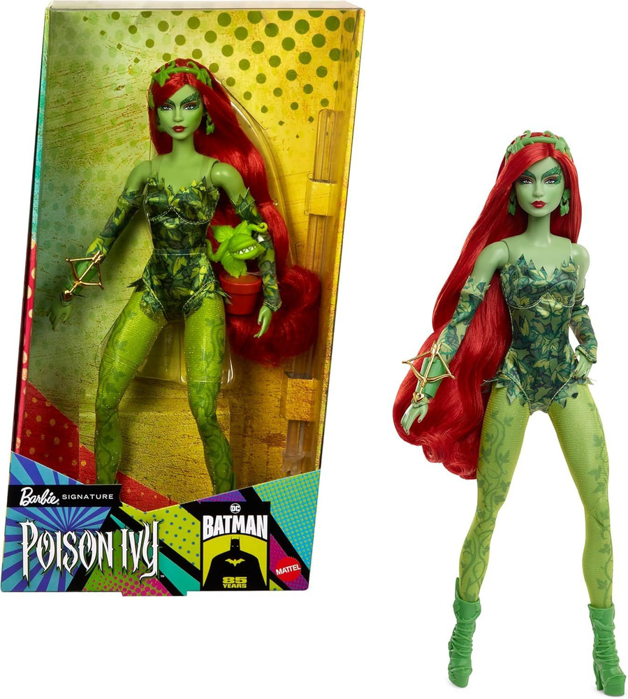 Коллекционная Кукла DC Super Hero Girls Ядовитый Плющ Пойзон Иви Barbie Signature Poison Ivy  #1