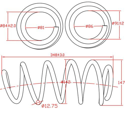 Zikmar Пружина подвески, арт. Z48155R, 1 шт. #1