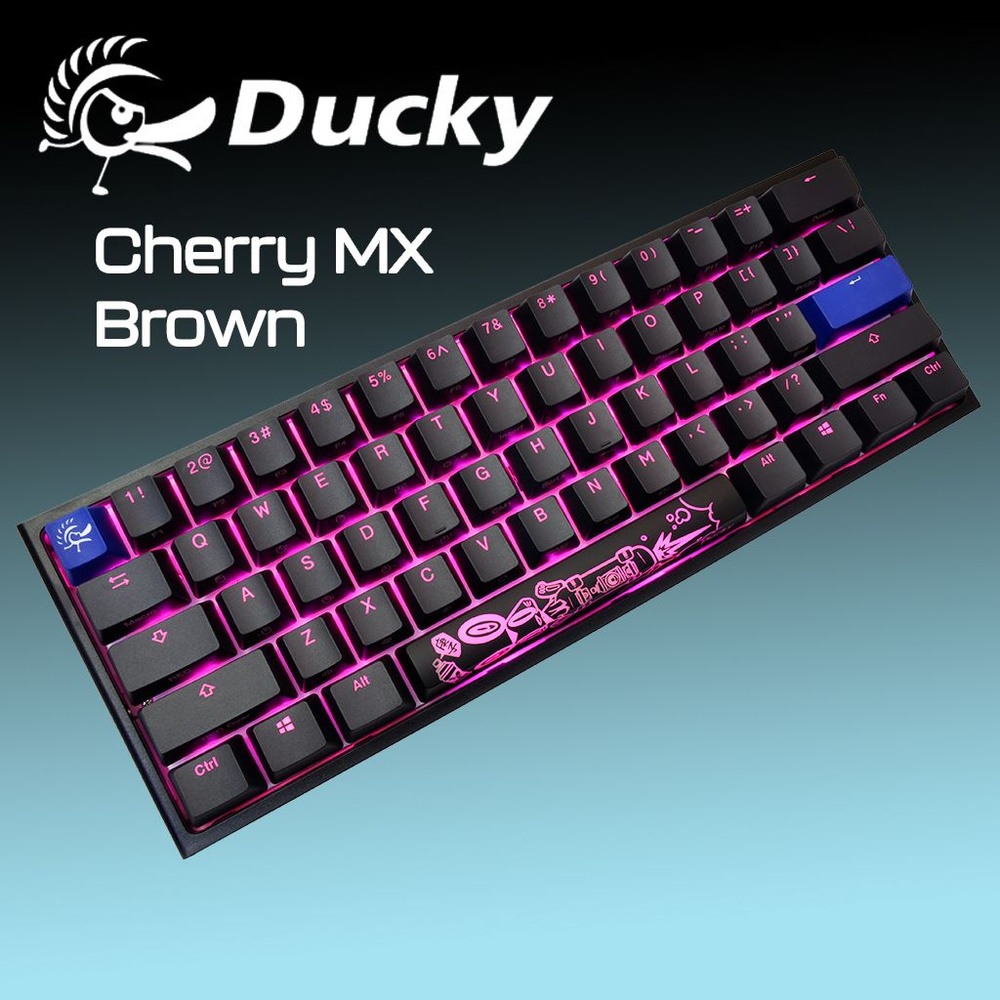 Механическая клавиатура Ducky One 2 RGB Mini Cherry MX Brown черный (RUS) USB  #1