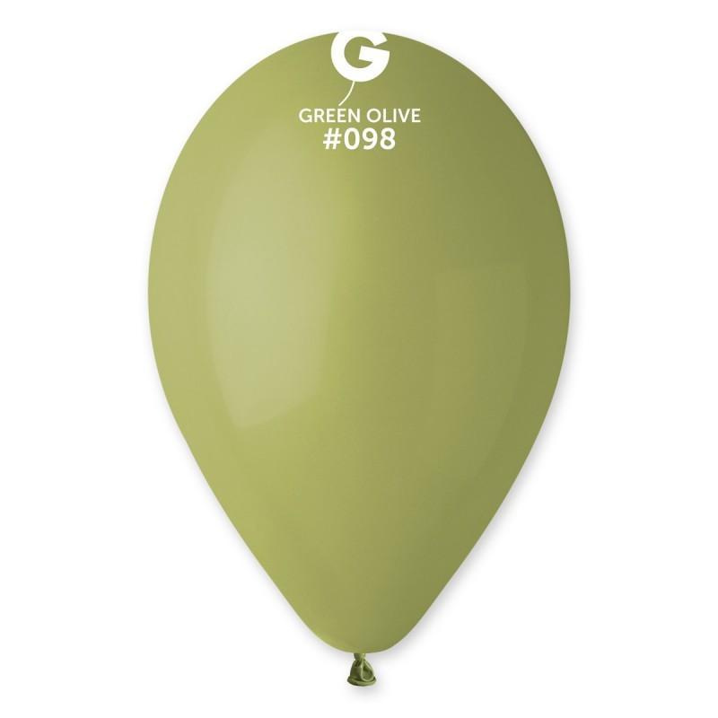 Шарики 12"/098 Пастель Green Olive 100шт #1