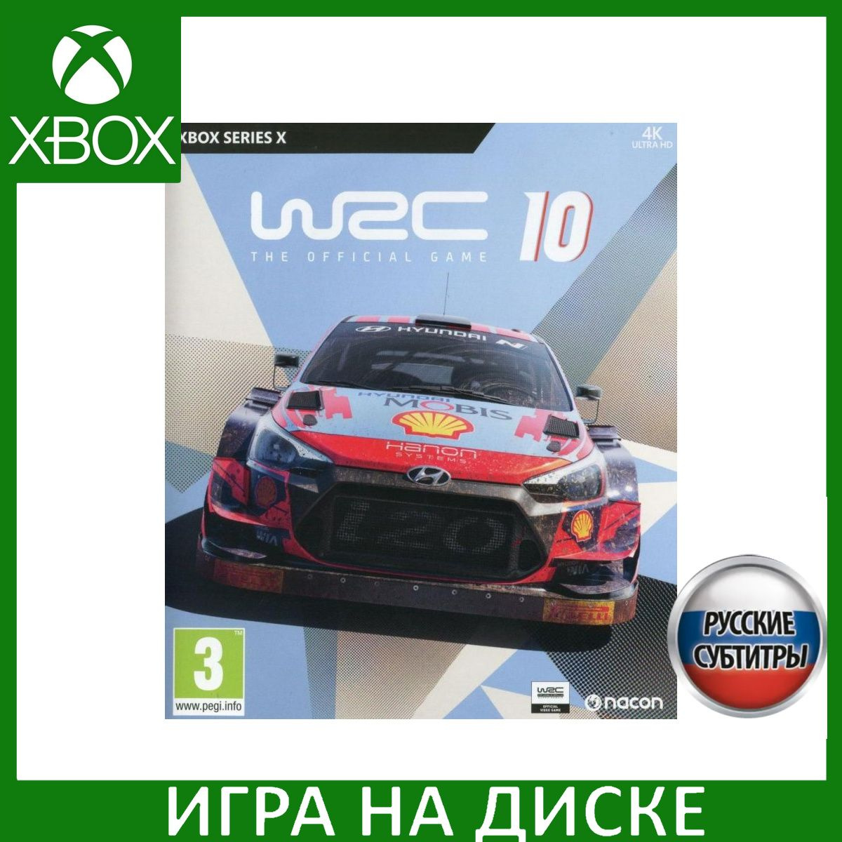 Диск с Игрой WRC 10: FIA World Rally Championship Русская Версия (Xbox Series X). Новый лицензионный запечатанный диск.