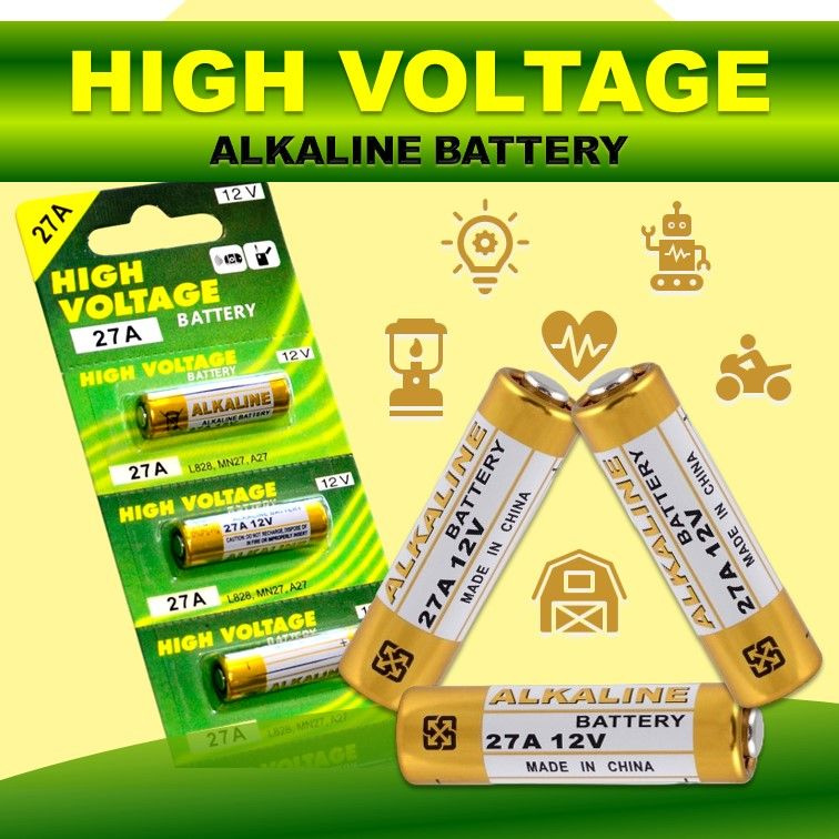 Hight voltage 27А Alkaline 12V 3 шт.