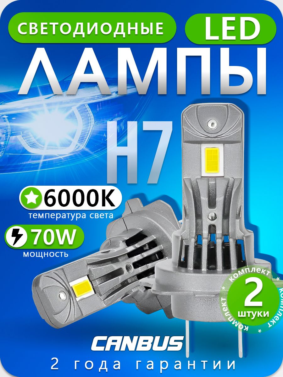 ЛампаавтомобильнаяH7,2шт.арт.A51H7