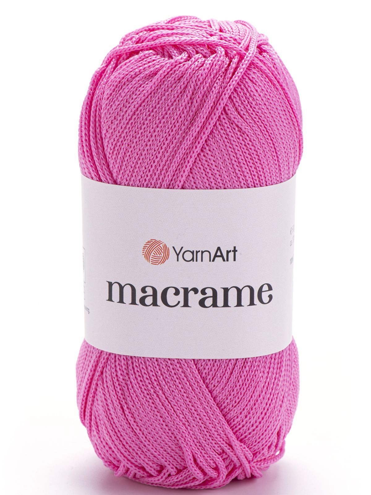 ПряжаMacrameYarnArt-147(розовый)-1моток100%полиэстер,90г,130м,ниткидляручноговязания(плетения)