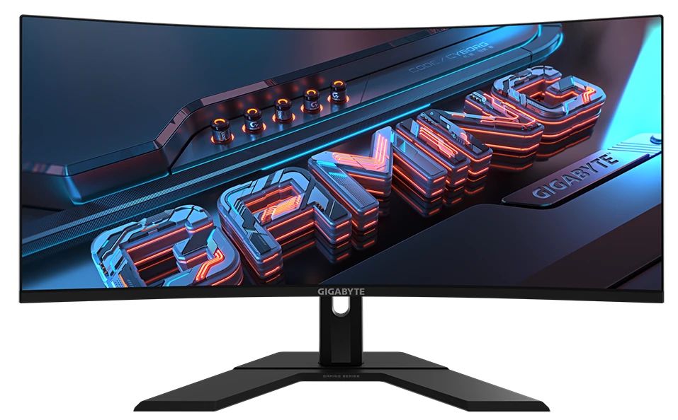 Gigabyte34"МониторGIGABYTEG34WQCP,3440x1440,180Гц,VA,1500R,1мс,черный,черный