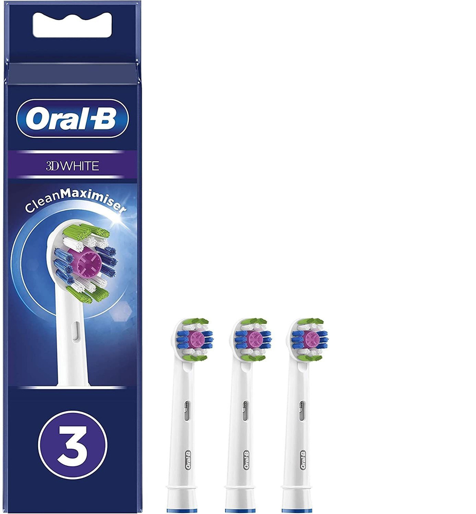 Сменные насадки для электрической зубной щетки Oral-B 3D White, 3 шт.  #1