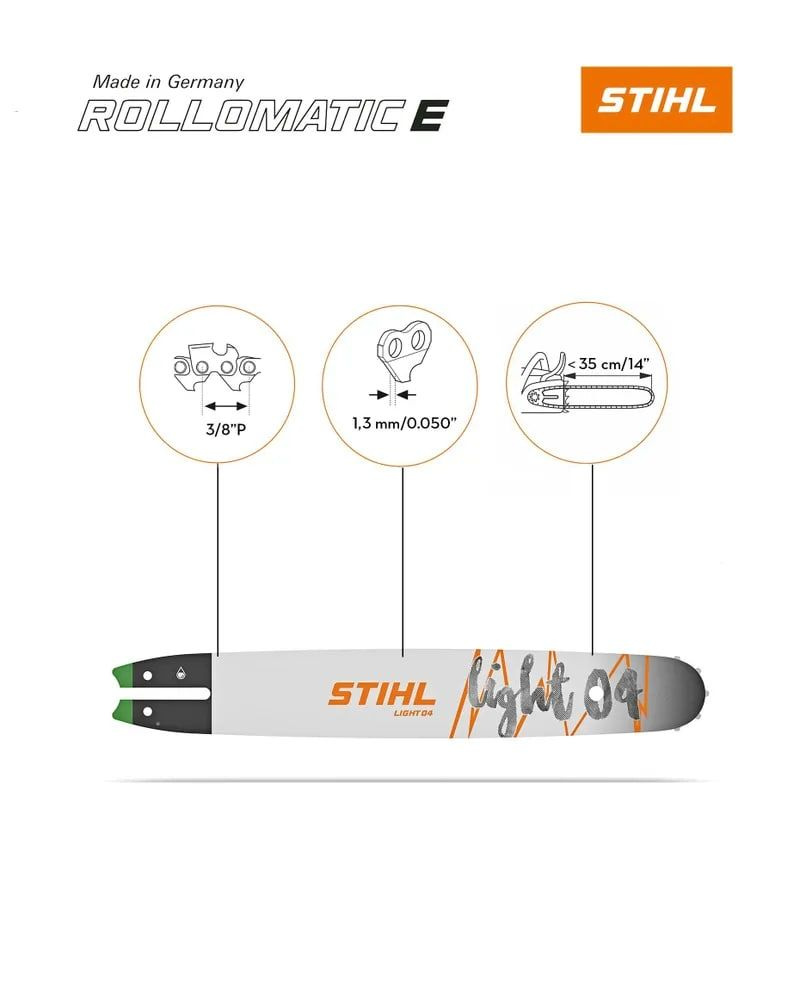 Шина STIHL Rollomatic E 3/8"P 14" (35см) 1,3 50зв #1