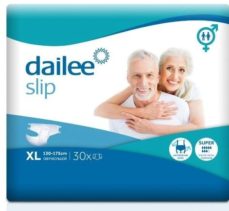 Dailee подгузники для взрослых для людей с тяжелой степенью недержания SUPER 30 шт. р-р XL  #1