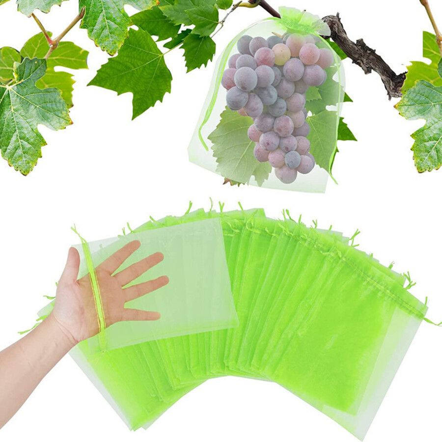 Сетчатые мешки для защиты фруктов, ягод, винограда 17*23 см  #1
