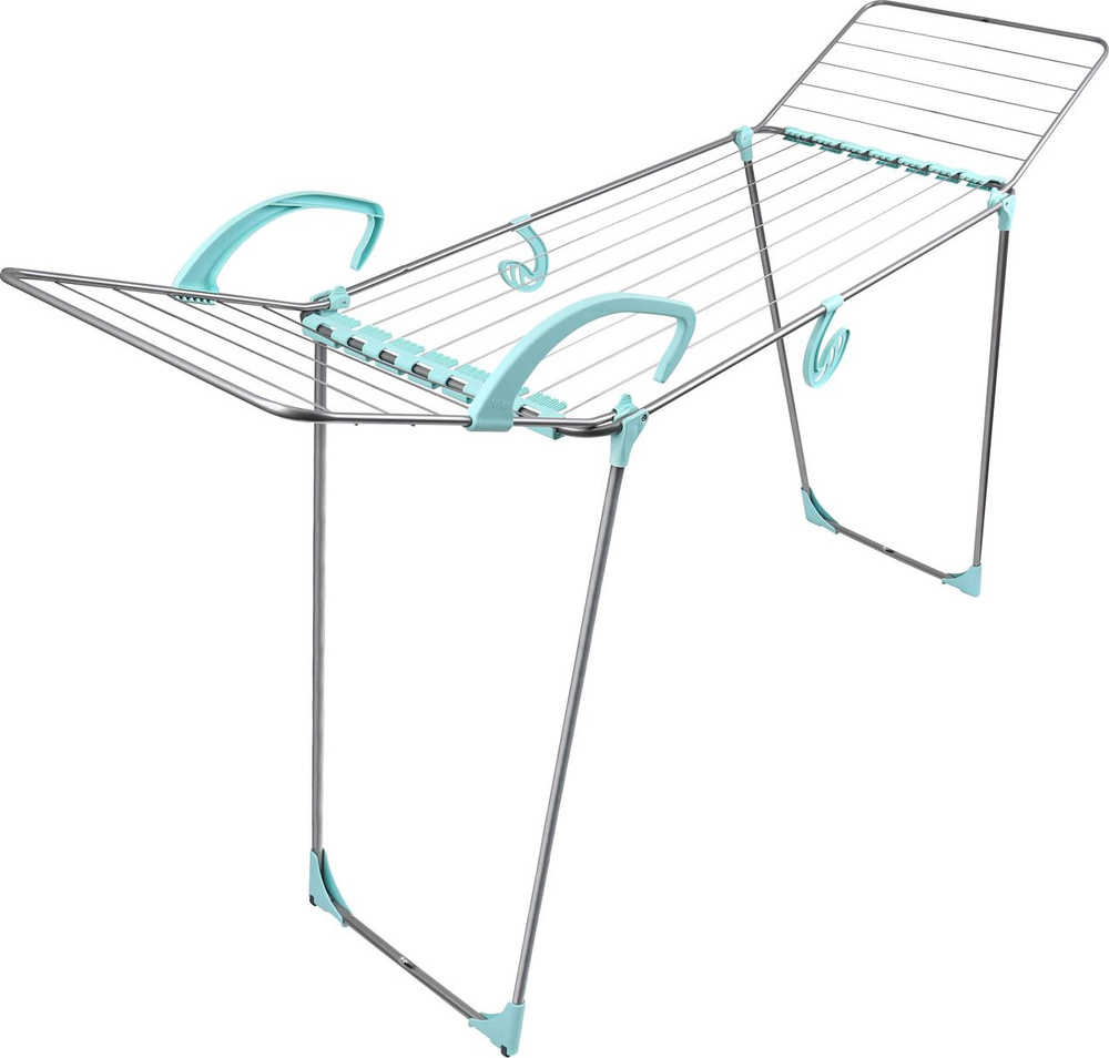 Сушилка напольная для белья Nika СБ10/С 176,5 см x 55 см, серебристая  #1