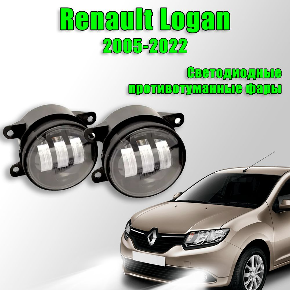 Противотуманные фары для RENAULT LOGAN + комплектующие в Москве