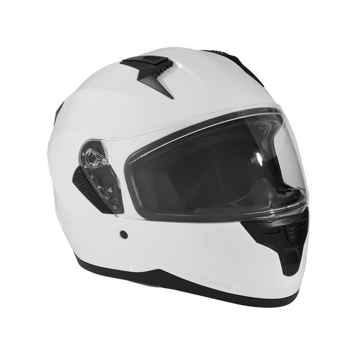 Шлем интеграл с двумя визорами, размер XXL, модель BLD-M67E, белый глянцевый  #1