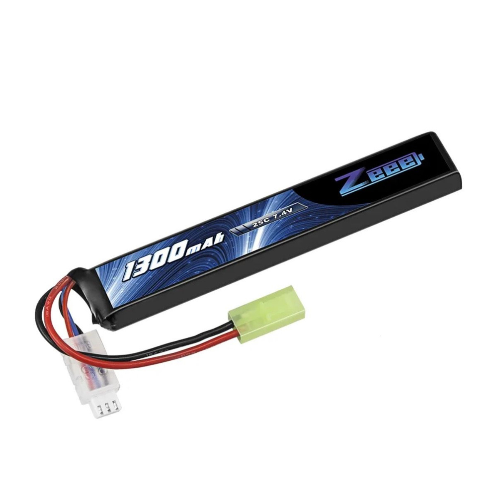 Аккумулятор для страйкбольного привода (оружия) 7.4V Li-Po 1300mah 25C  #1