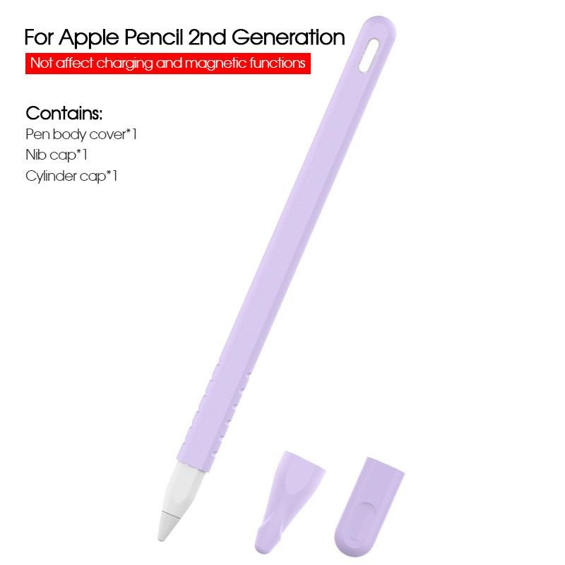 Защитный силиконовый чехол для Apple Pencil gen.2 фиолетовый #1