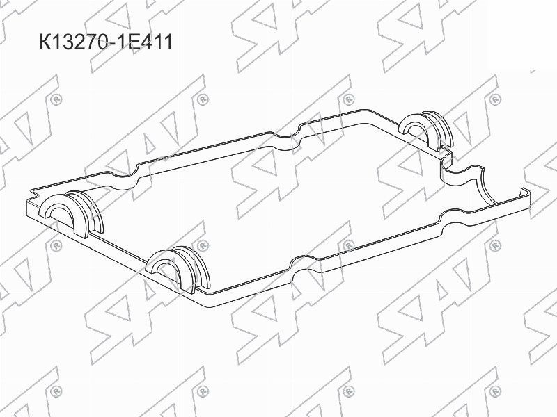 IPSASP_K13270-1E411 Прокладка клапанной крышки NS KA24DE, 97- U30,N30,W30 Rnessa,Presage,Largo  #1