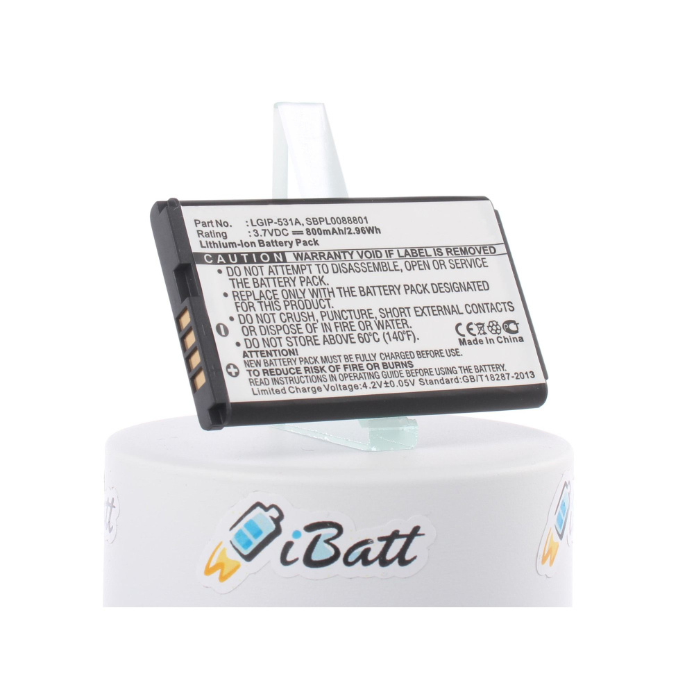 Аккумуляторная батарея iBatt 800mAh для телефонов, смартфонов LG  #1