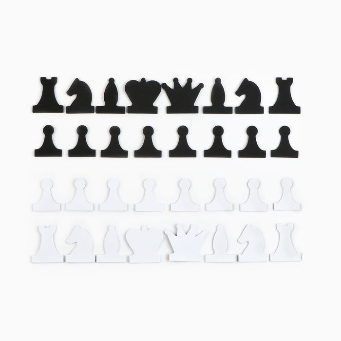 Набор магнитных фигур для демонстрационных шахмат, фигура 8 х 8 см  #1