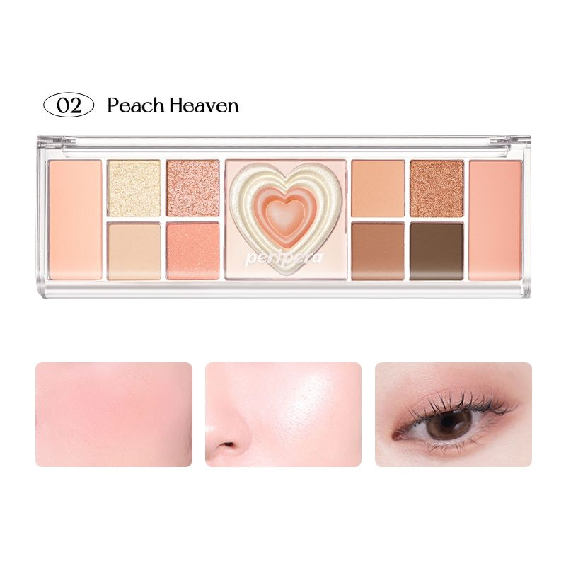 Палетка теней для век Peripera тон 02 Peach Heaven #1