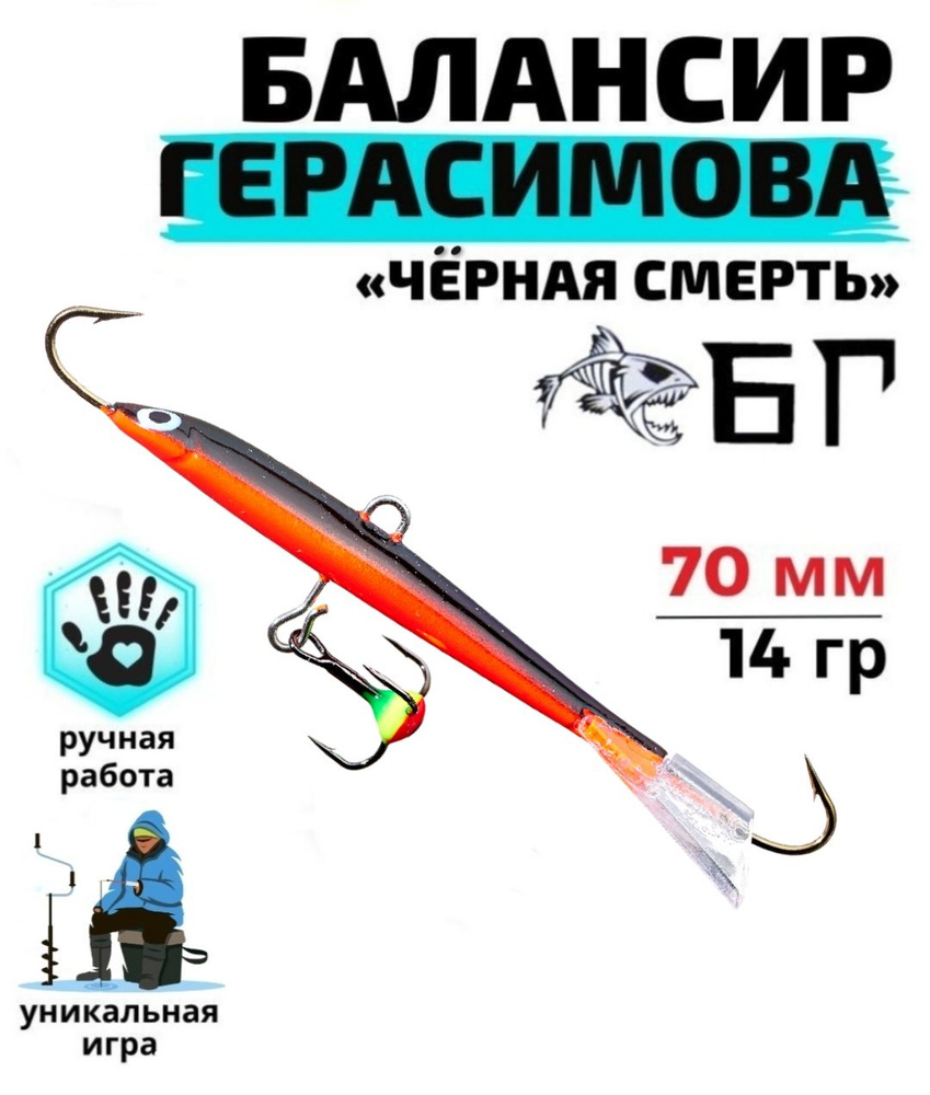 Балансир рыболовный Герасимова "Чёрная смерть" Ручная работа  #1