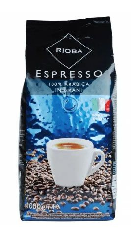 Кофе в зернах RIOBA Platinum Espresso 100% арабика, 1 кг #1