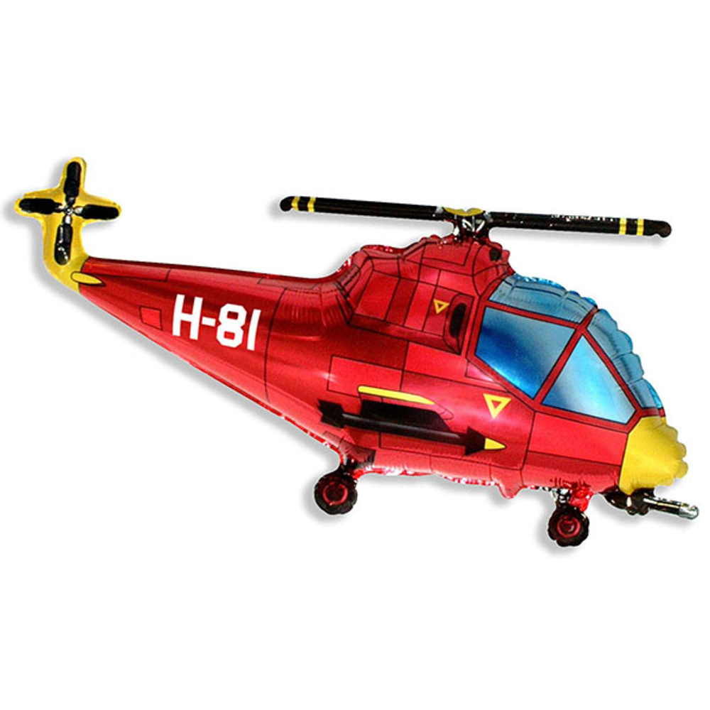 Фигура Вертолет красный 57см х 96см #1