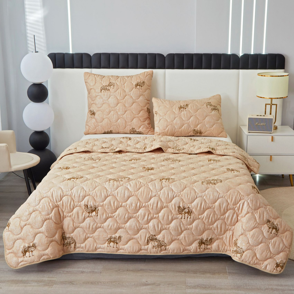 Одеяло 2-x спальный 175x210 см, Всесезонное, с наполнителем Бамбук, комплект из 1 шт  #1
