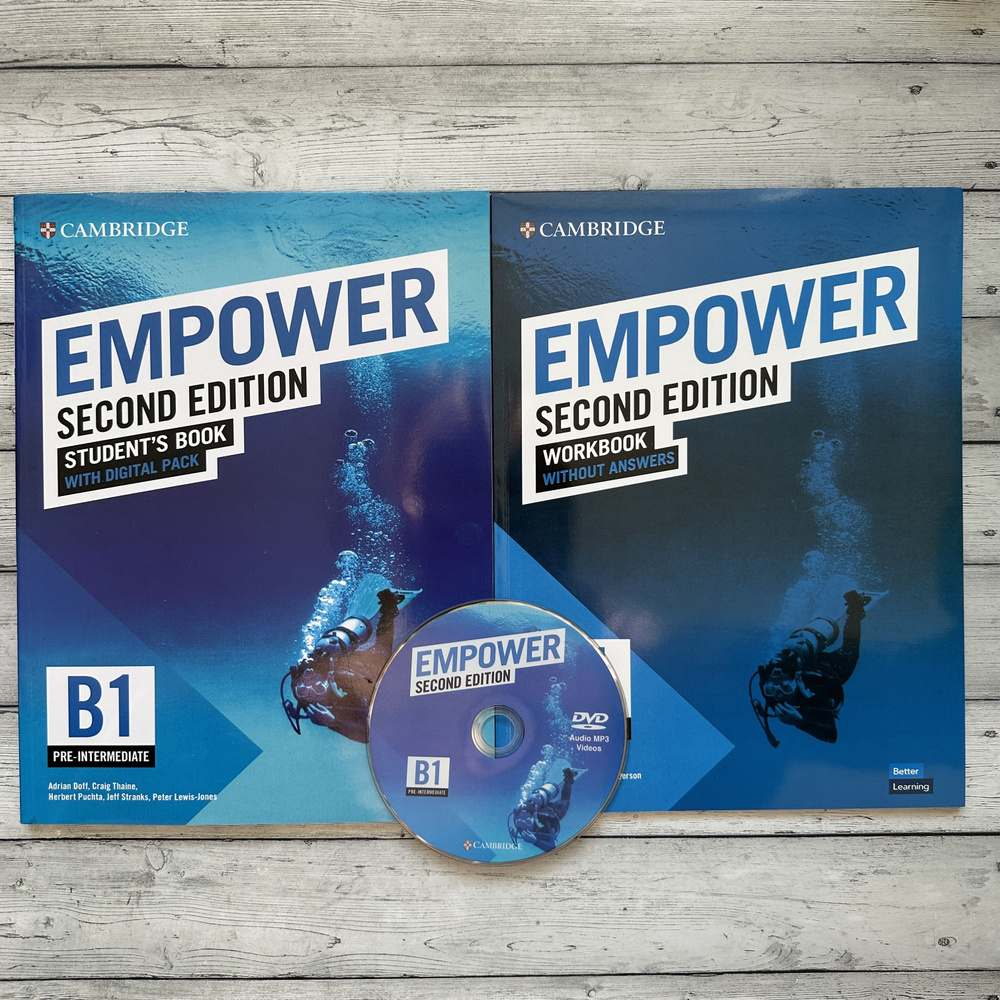 Empower B1 second edition (2nd edition), pre-intermediate, учебник, рабочая тетрадь, диск | Doff Adrian #1