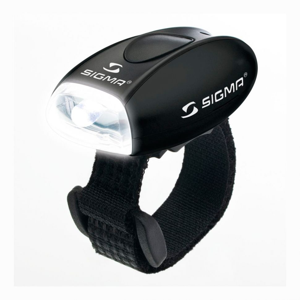Фонарик SIGMA MICRO черный, свет белый, габаритный для велосипеда, самоката, скутера  #1