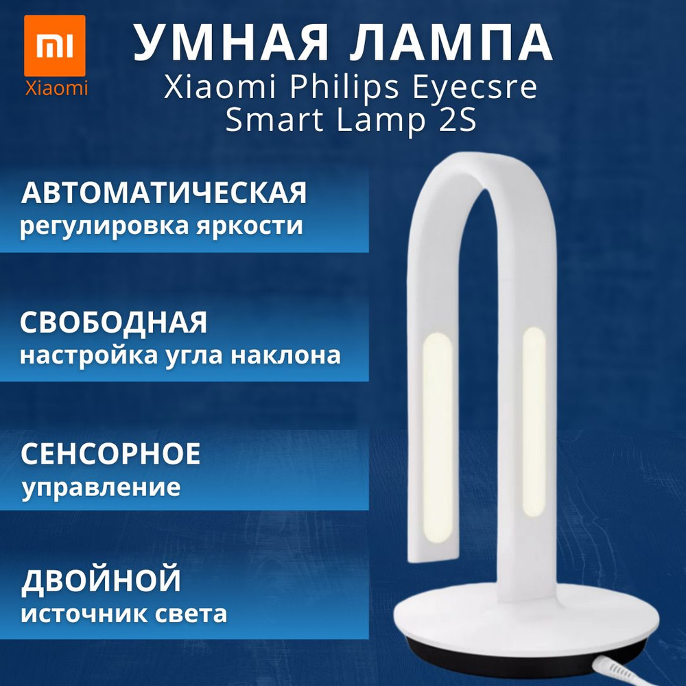 Настольная лампа Xiaomi Mi Philips Eyecare Smart Lamp 2S (MUE4098RT) #1