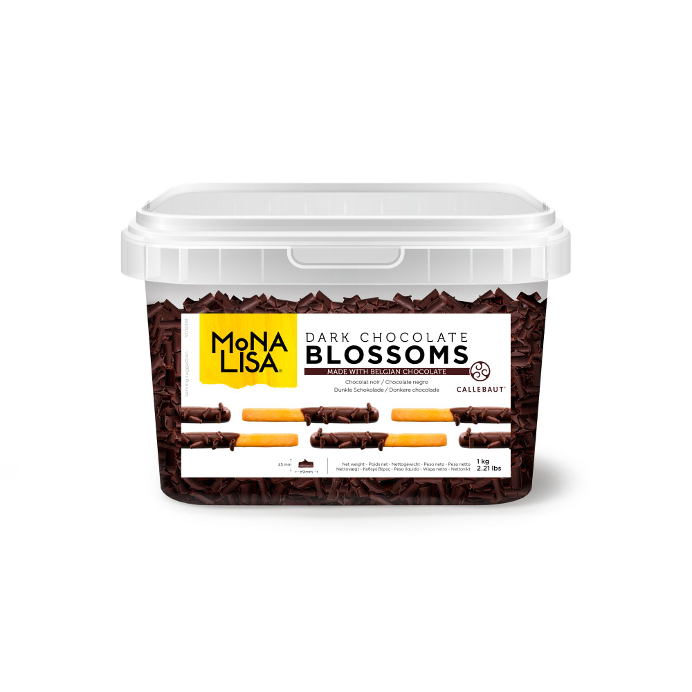 Шоколадная стружка темная Blossoms Dark MoNa Lisa 1 кг #1