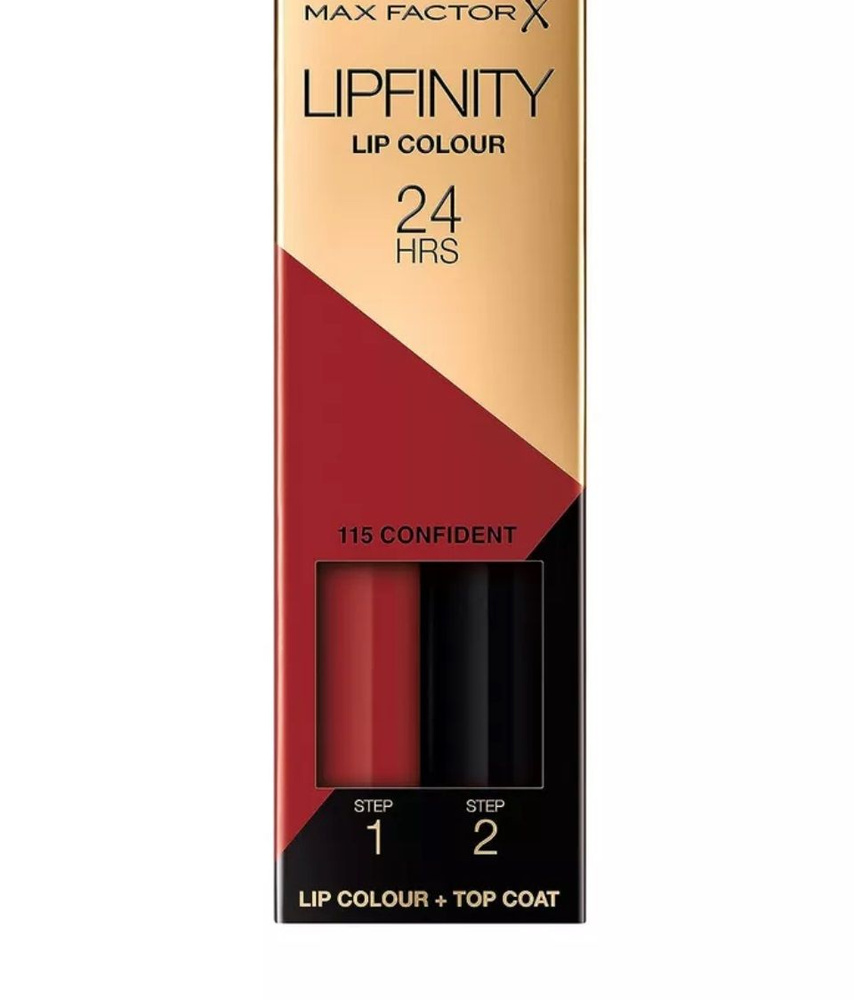 Max Factor Помада для губ Lipfinity Lip Colour, жидкая, стойкая и увлажняющий блеск №115 Confident  #1